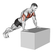 Incline push-up animation